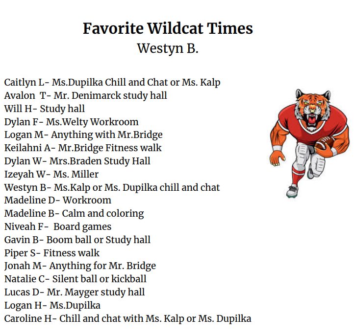 What's Your Favorite Wildcat Time?