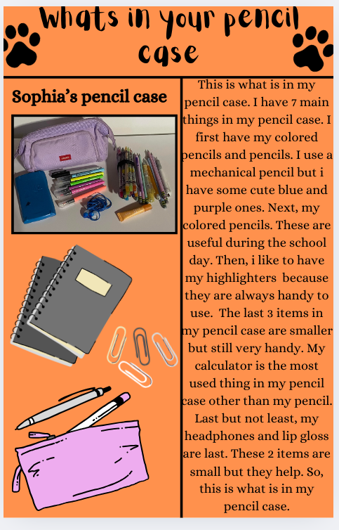 What's In Your Pencil Case?