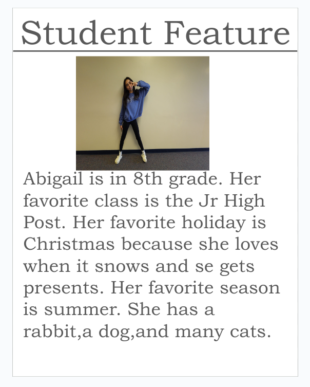 Student Feature - Abigail