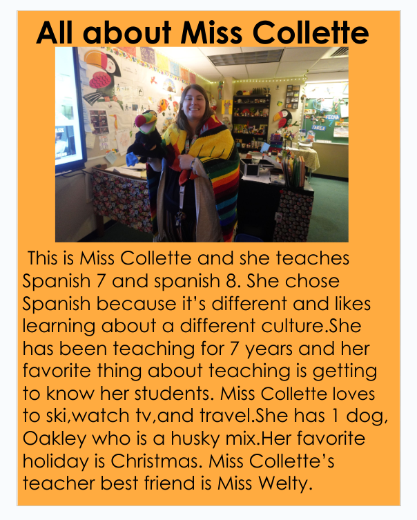 Teacher Feature - Srta. Collette