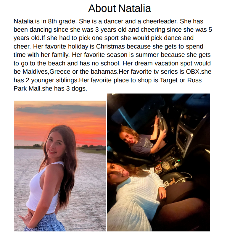 All About Natalia