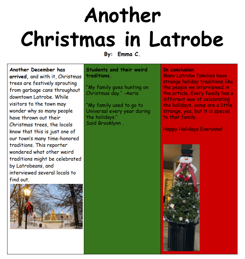 Another Christmas in Latrobe