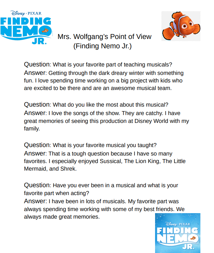 Interview with Mrs. Wolfgang