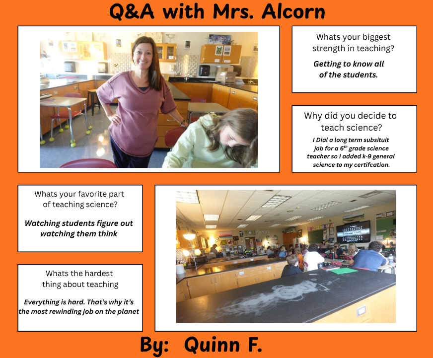 Q&A with Mrs. Alcorn