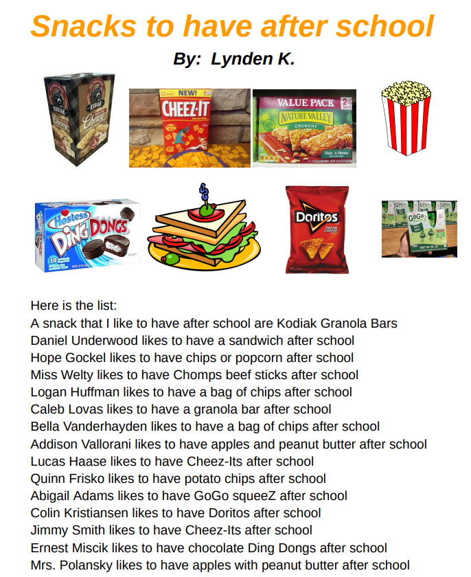 After School Snacks