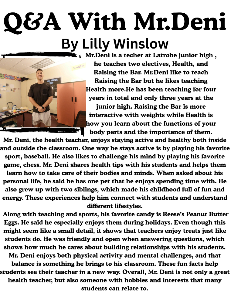 Q&A with Mr. Deni